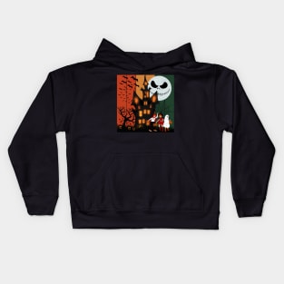 Happy Halloween Grim Reaper Kids Hoodie